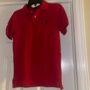 POLO RALPH LAUREN Boys Valentines Day Polo Size S/P 8 EUC
